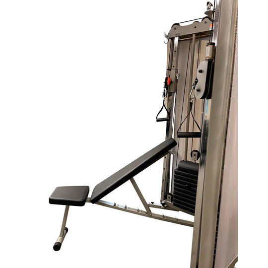 PTX Gym Folding Functional Trainer Weight Stack Machine with Pull Up Bar - SourceFitness