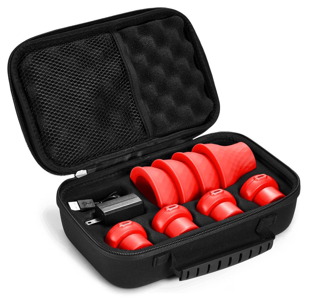RockPods Vibe Silicone Cupping Set with Power Vibration - SourceFitness