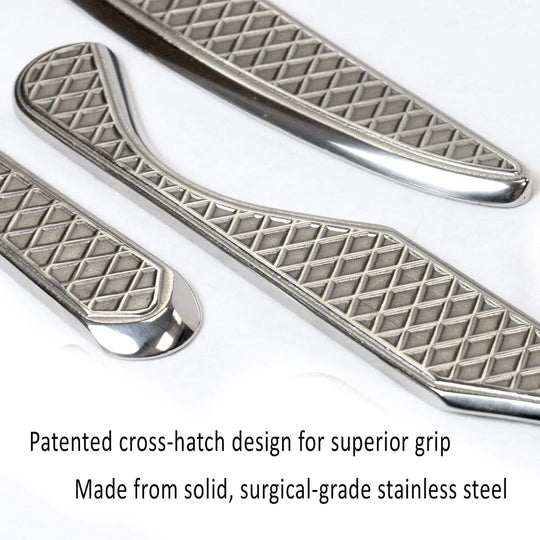 HawkGrips Multi-Curve Scraping Tool Stainless Steel Construction - SourceFitness