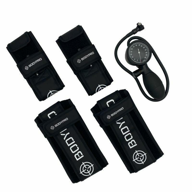 Blood Flow Restriction Cuffs (BFR) 4 Cuff Set with Pump and Case - SourceFitness