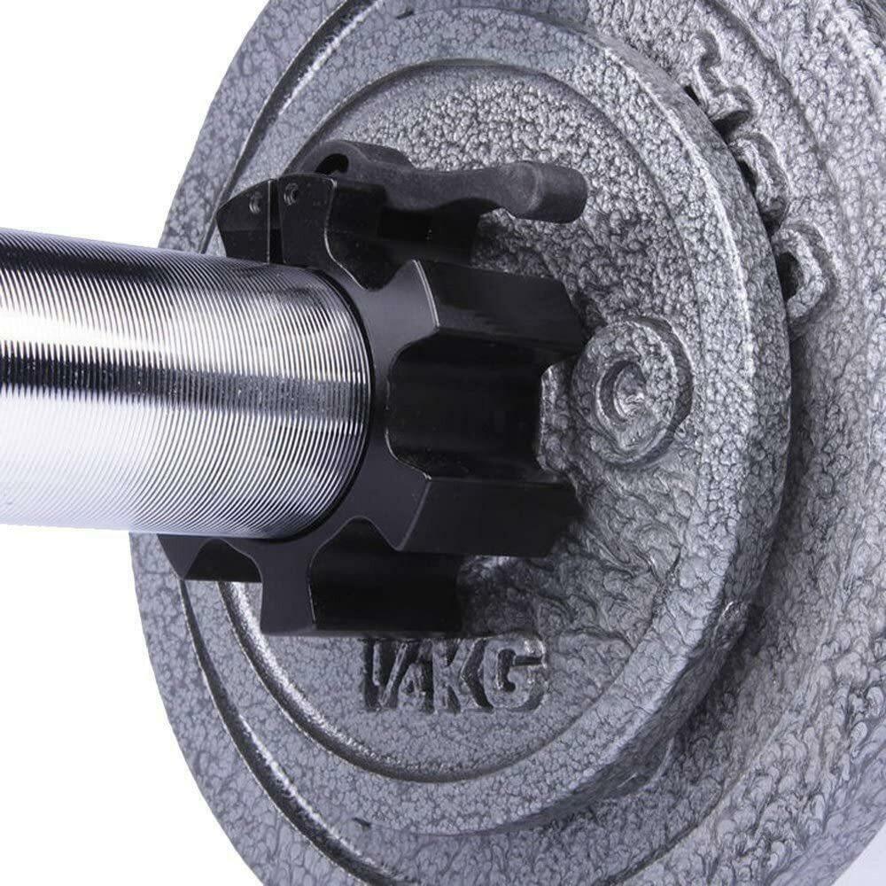 Aluminum Olympic Barbell Collars – Locking Bar Clips - SourceFitness